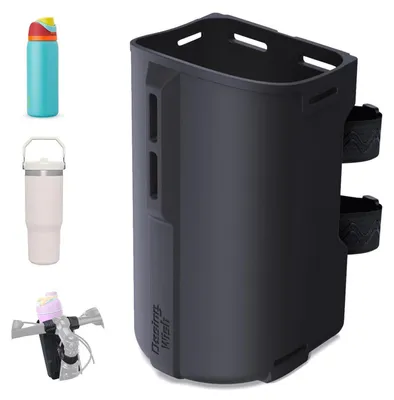 Produktbild von Flaschenhalter Fahrrad Silikon Schwarz für 12-40oz Flaschen ohne Schrauben