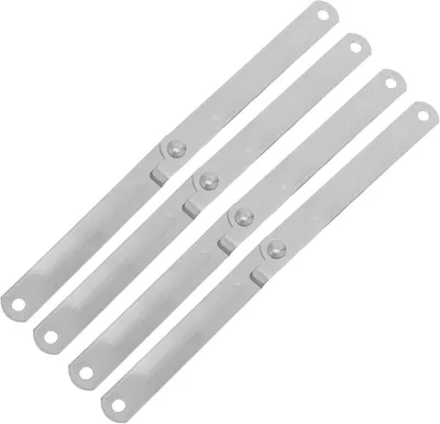 Produktbild von Verbindungsplatte aus Edelstahl für Wäscheständer, 2er Set, Silber