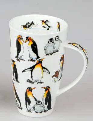 Produktbild von DUNOON Becher, Tasse Henley Ice Pack Pinguine weiß lila Porzellan Formano