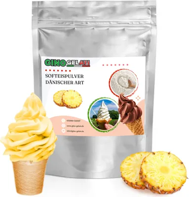 Immagine prodotto di Gelato soft danese all'ananas in polvere 10 kg