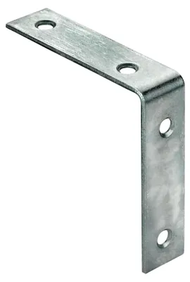 Produktbild von Stuhlwinkel 100 x 100 x 20 mm – 12 Stück – verzinkt – Stabiler Winkelverbinder für Holzbau