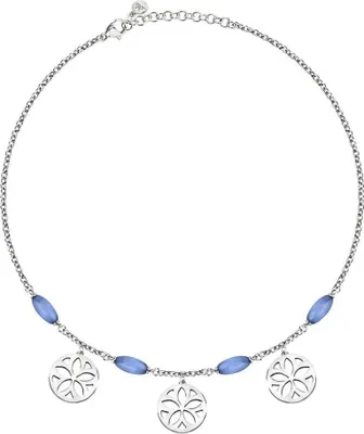 Immagine prodotto di Collana in acciaio con ciondoli Fiore SATE02