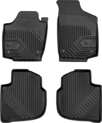 Produktbild von Fußmatten Gummimatten No.77 für Seat Toledo IV 2012-2019 TPE Schwarz 4 Teile