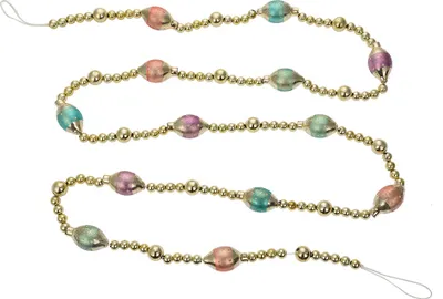 Immagine prodotto di Clayre & Eef Decorazione Ghirlanda di Natale Ø 2x180 cm Metallo color oro