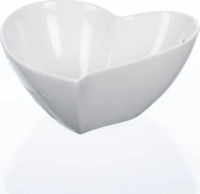 Produktbild von 6er Set Porzellan Schale, Dekoschale HEART HERZ D. 14cm H. 6cm weiß Sandra Rich