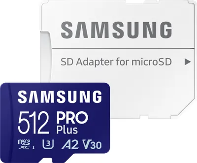 Produktbild von Samsung PRO Plus 512 GB microSDXC (2023), Speicherkarte, (UHS-I U3