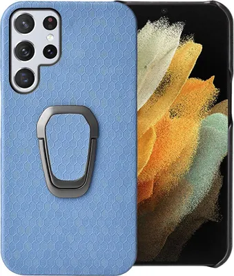 Image de Coque König Design compatible avec le Samsung Galaxy S22 Ultra 5G - Coque souple en plastique pour téléphone portable - Couleur bleu bébé