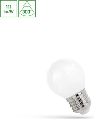 Immagine prodotto di Spectrum LED E27 G45 Filamento opaco 5,5W 300° drop 610lm 230V Bianco caldo 2700K