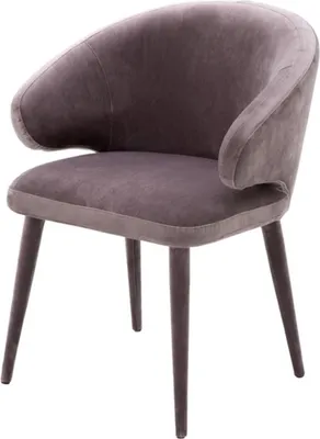 Produktbild von Casa Padrino Designer Esszimmerstuhl Taupe 62 x 55 x H. 79 cm - Luxus Möbel
