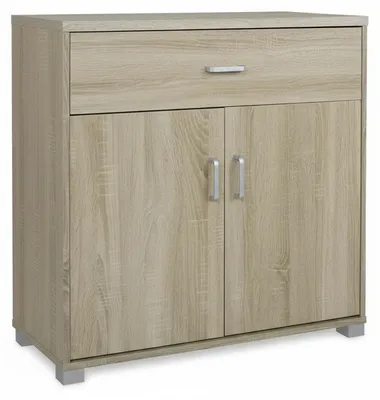 Immagine prodotto di Mobile Multiuso Moderno Ante Cassetto Credenza Madia 80x40x82.5 cm - Colore: rovere