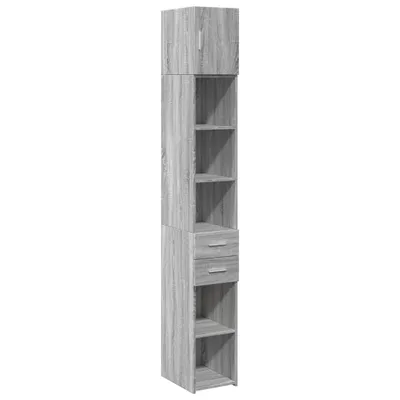 Produktbild von Hochschrank Schmal Grau Sonoma 30x42,5x225 cm Holzwerkstoff
