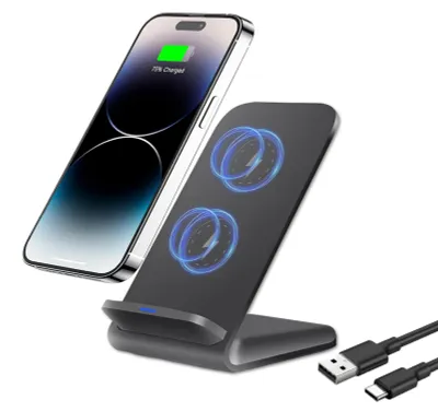 Immagine prodotto di Base di ricarica a induzione per la ricarica wireless, con ricarica rapida da 15 W