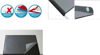 Produktbild von Läufer Schreibunterlage DURELLA Flexoplan DS mit Kantenschutz 520 x 650 mm blau