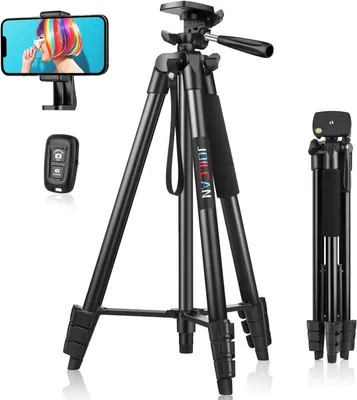 Obrázok produktu pre Statív na telefón 161 cm, nastaviteľný, hliníkový, s bezdrôtovým diaľkovým ovládaním, pre smartphone