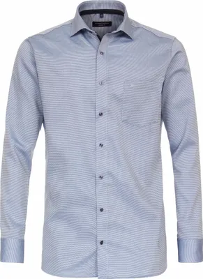 Produktbild von CASAMODA Herren Businesshemd Langarm Kent Modern-Fit Blau 48