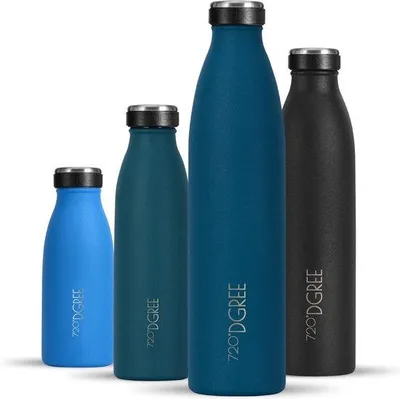 Produktbild von Famanu Trinkflasche Edelstahl 750 ml - BPA-frei, lekfrei, für kohlensäurehaltige Getränke