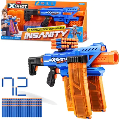 Obrázok produktu pre Zuru X Shot Insanity – automatický vystreľovač a 72 šípok