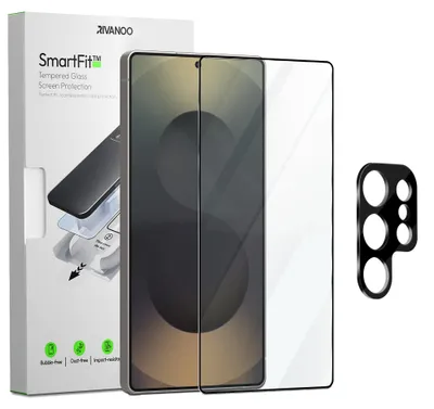 Produktbild von 1-Pack Samsung S25 Ultra Displayschutzfolie & 1-Pack Kameraschutz - Gehärtetes Glas | [Automatische Installation] - Blasenfrei