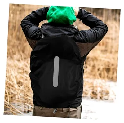 Produktbild von wasserdichte Rucksack-regenhülle mit Reflektorstreifen für Outdoor-aktivitäten Camping und Wandern Schützt vor Regen Leicht Zusammenfaltbar