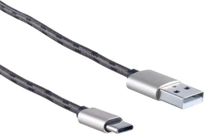 Produktbild von USB 3in1 Ladekabel A Stecker auf USB Micro B + USB Typ C + 8-pin Stecker, rot, 1,2m