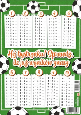 Immagine prodotto di Tavola Didattica A4 Tabelle Di Moltiplicazione