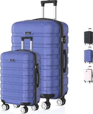Produktbild von Voyagoux® REVELATION - Reisekofferset S/L - Koffer - 2 Stück - Reisekoffer mit Rollen - Blau - TSA-Schloss