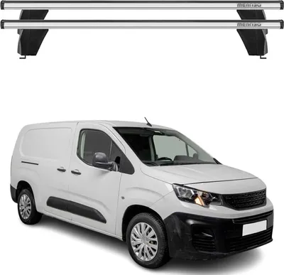 Produktbild von Menabo Dachträger Grundtäger für Peugeot Partner mk3 2018-2025 75kg Alu Grau 2x