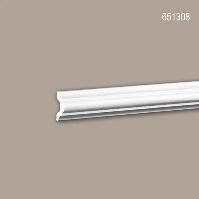 Produktbild von PROFHOME 651308 Wand- und Friesleiste Stuckleiste Zierleiste stoßfest 2 m