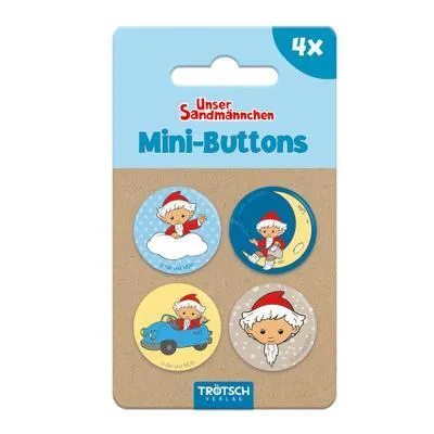 Produktbild von Trötsch Unser Sandmännchen Mini-Buttons 4er Set Sandmann