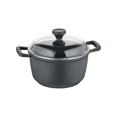 Produktbild von Berndes Edition 100 Kochtopf mit Deckel, Topf, Aluguss, Schwarz, 24 cm, 031645
