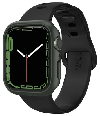 Immagine prodotto di Spigen ACS04175, custodia, smartwatch, verde, Apple, Apple Watch 7 (45mm), policarbonato (PC)