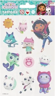 Zdjęcie produktu dla Starpak Gabby's Dollhouse Tattoo 10x18 cm ADHESIVE