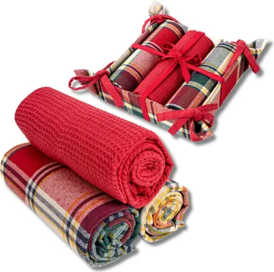 Produktbild von Moraj | Küchentücher Set - 40x70cm - 3 Stück - Elegantes Design - Weihnachtsmotiv