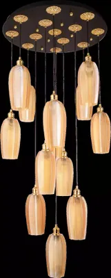 Image de Lustre de luxe Lustre Plafonnier Moderne Verre doré