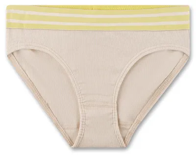 Productafbeelding van Sanetta meisjes Rio-slip, beige/geel, ribstof, elastische band | Onderbroek voor meisjes