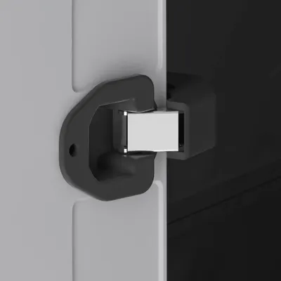Immagine prodotto di Armadio Keter con ripiani Titan nero e grigio 182 cm
