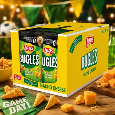 Zdjęcie produktu dla Lays Bugles Nacho Cheesepoliuretan (torebka 14X75g)