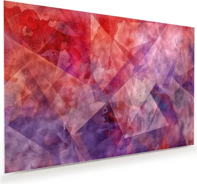 Produktbild von Glasbild 90x60cm in XXL für Wohnzimmer, Schlafzimmer Motiv Abstrakte Kunstform
