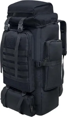 Produktbild von Famanu Trekkingrucksack - Leichtgewichtig, Wasserabweisend, 80 Liter - Schwarz
