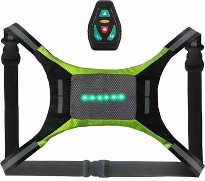 Obrázek produktu pro UPALDHOU LED reflexní vesta, světelná signalizační vesta pro cyklistiku (šedá)