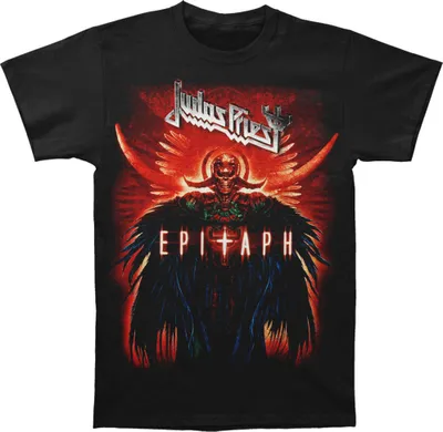 Obrázek produktu pro Judas Priest - "Epitaph Jumbo" tričko pro muže/dámy Uni RO7300 (L) (černá)