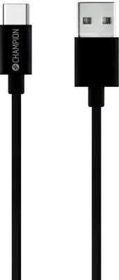 Produktbild von USB-A auf USB-C Kabel 1m Schwarz