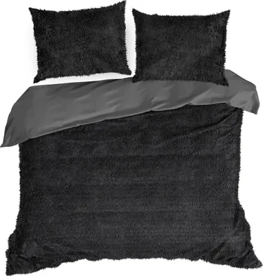 Immagine prodotto di Biancheria da letto TIFFANY 220x200 cm nero con pelliccia