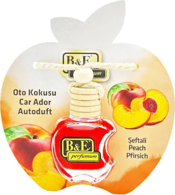 Zdjęcie produktu dla B&E Odświeżający zapach samochodowy odświeżacz powietrza do samochodu - dozownik przyjemnego zapachu do samochodu brzoskwinia