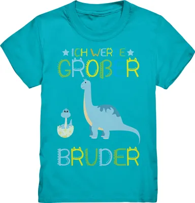 Produktbild von Dinosaurier Großer Bruder Dino T-Shirt – Swimming Pool / 134/146 (9-11)