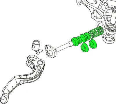 Produktbild von Hope Hbsp259 Race/race Evo/trial Zone Kolbenkit Silber Silber One Size