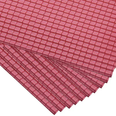 Productafbeelding van Dakplaten model - PVC - 1:25 - Rood - 10 stuks
