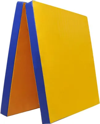Produktbild von Grevinga® Klappbare Turnmatte (RG 35) | 200 x 100 x 8 cm | GELB-BLAU
