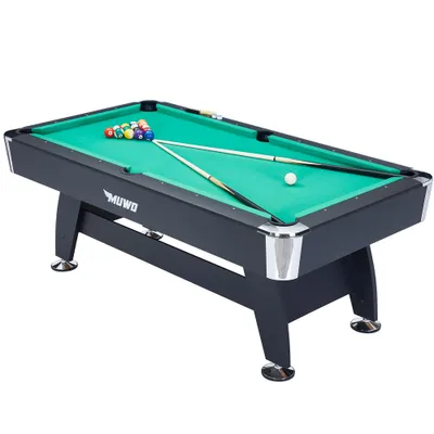 Produktbild von EG MW-103-black-green|MUWO "Winner Gold" Billardtisch 214x112x81 cm schwarz grün