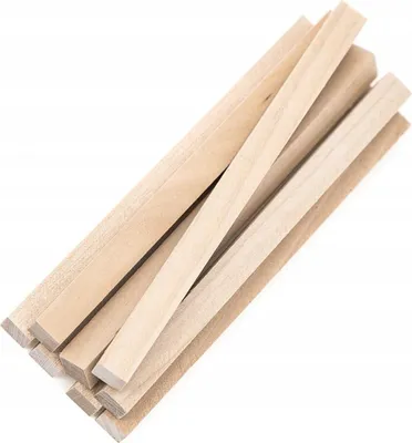 Immagine prodotto di Bastoncini di legno quadrati per il conteggio degli album, naturali, 10 mm, 8 pezzi, DpCraft